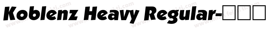 Koblenz Heavy Regular字体转换